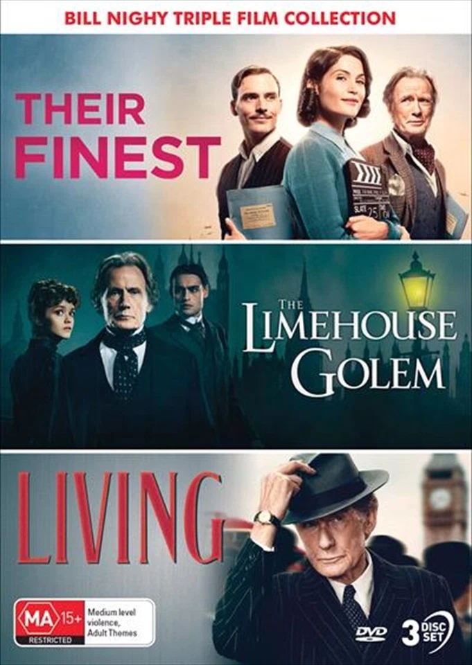 Bill Nighy - Their Finest / The Limehouse Golem / Living - Film Collection DVD - Image 1 of 1