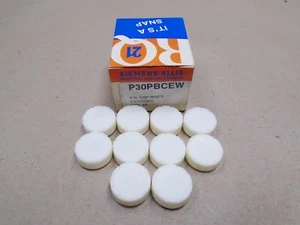 10 Lot NEW Siemens-Allis P30PBCEW Pushbutton Cap Extended White - Picture 1 of 4
