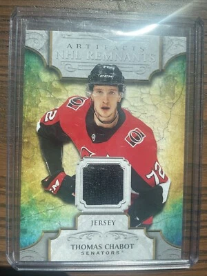 2020-21 Upper Deck Artifacts - NHL Remnants #NR-TC Thomas Chabot Ottawa Senators - Image 1 of 2