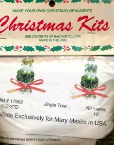 NUEVO KIT DE ADORNO DE ÁRBOL MARY MAXIM JINGLE HACE 12 - Imagen 1 de 2