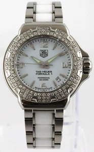 TAG HEUER FORMULA 1 WAC1215.BA0861 DIAMOND LADIES SWISS CERAMIC LUXURY WATCH - Picture 1 of 10