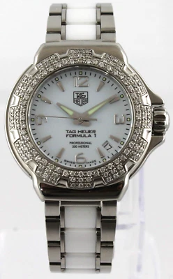 RELOJ DE LUJO TAG HEUER FORMULA 1 WAC1215.BA0861 DIAMANTE DAMAS CERÁMICA SUIZA Foto 1 de 4