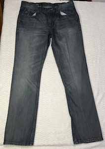 Mens Marc Anthony Slim Fit Straight Jeans Tag 34x34 Actual 36x33 Dark Blue - Picture 1 of 8
