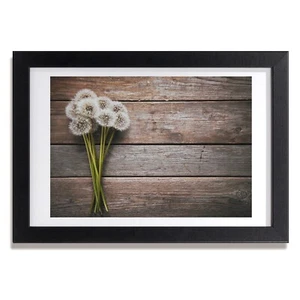 Tulup Bild MDF gerahmte Wand Dekor 30x20cm Holz Löwenzahn - Bild 1 von 4