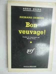 Richard Deming "Bon veuvage" Série Noire 635 Gallimard 1961 - Picture 1 of 1