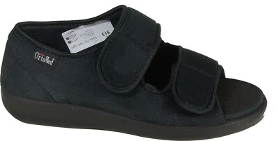 Orthopädische Hausschuhe ORTOMED Therapieschuh Klettverschluss Wechselfußbett