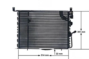 Mahle Air Conditioning Condenser For Mercedes 190 W201 82-93 2018302870 - Picture 1 of 11