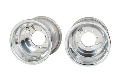 Yamaha YFZ 450 YFZ 450R   Rear Wheels   9x8 3+5   Alba Racing  Polish Rolled Lip - Image 1 of 3