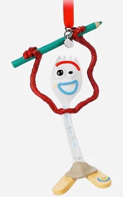 Adorno de Navidad pintado a mano Toy Story Forky de los parques de Disney nuevo con etiquetas Foto 1 de 3