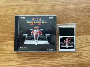 NEC F1 Triple Battle JPN Turbo Duo PC Engine Not TurboGrafx Racing Game! F-1 - Picture 1 of 24