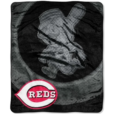 Cincinnati Reds 50x60 Plush Raschel Throw Blanket - Retro Design [NEW] MLB Cover