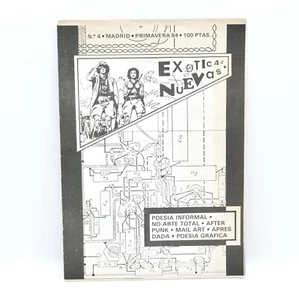 Exoticas Nuevas No. 4, Spring 1984, 40pp Punk Zine, DADA, Madrid, Artist Fanzine - Picture 1 of 10