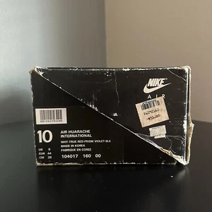 Nike Air Huarache vintage SOLO SCATOLA uomo taglia 10 originale anni 90 oggetto da collezione - Foto 1 di 6