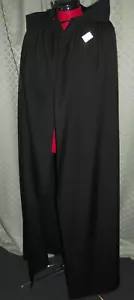 black cloak cape with POINTY PURPLE LINED hood - Picture 1 of 3