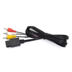 2X N64 SNES Gamecube 6FT RCA AV TV Audio Video Stereo Cable Cord For Nintendo 64 - Picture 1 of 4