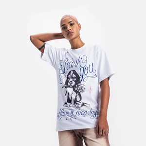 MARKET THE BEST FOR YOU 🐶 🌸 THANK YOU TEE WEISS T-SHIRT - Bild 1 von 5