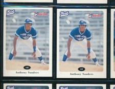 Lot (2) 1996 Best #22 Anthony Sanders Dunedin Blue Jays (BQ19) SWSW6