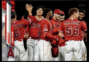 2020 Topps Angels TC #19 Los Angeles Angels Baseball Card
