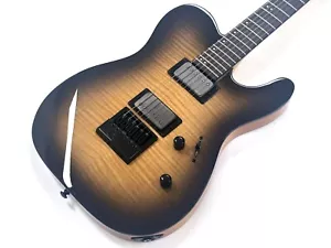 ESP LTD TE-1000ET Nero Natural Burst *SCATOLA APERTA *VELOCE S/H in tutto il mondo - Foto 1 di 8