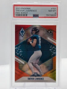 2021 Panini Phoenix #101 Trevor Lawrence RC Fire Burst | Jaguars | PSA 8 - Bild 1 von 2