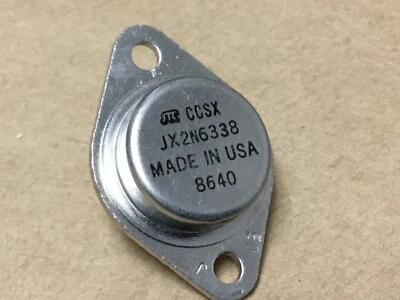 (1 PC) STC  JANTX2N6338  Bipolar Junction Transistor NPN Type TO-3 - Image 1 of 2