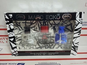 MARC ECKO for Men 3 pcs Mini Set ECKO UNLTD 72 BLUE 0.5 oz 15 ml EDT NEW IN BOX - Picture 1 of 8