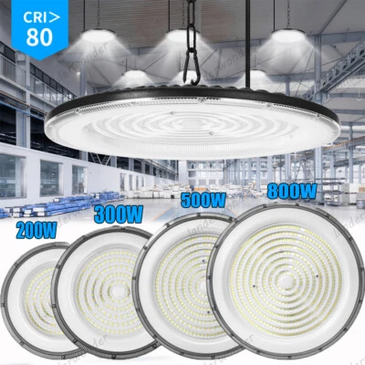 GOWTALL UFO LED High Bay Light 200W 300W 500W 800W Workshop Industrial Warehouse Lights