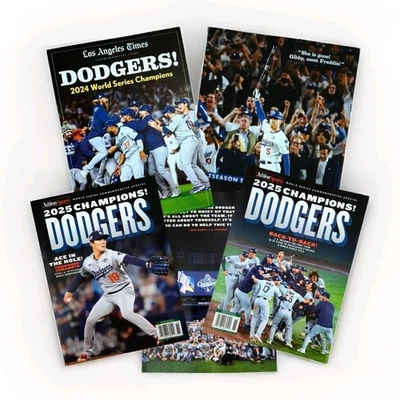 LA Dodgers Champions Magazines 2024 2025 Yamamoto - Image 1 of 4