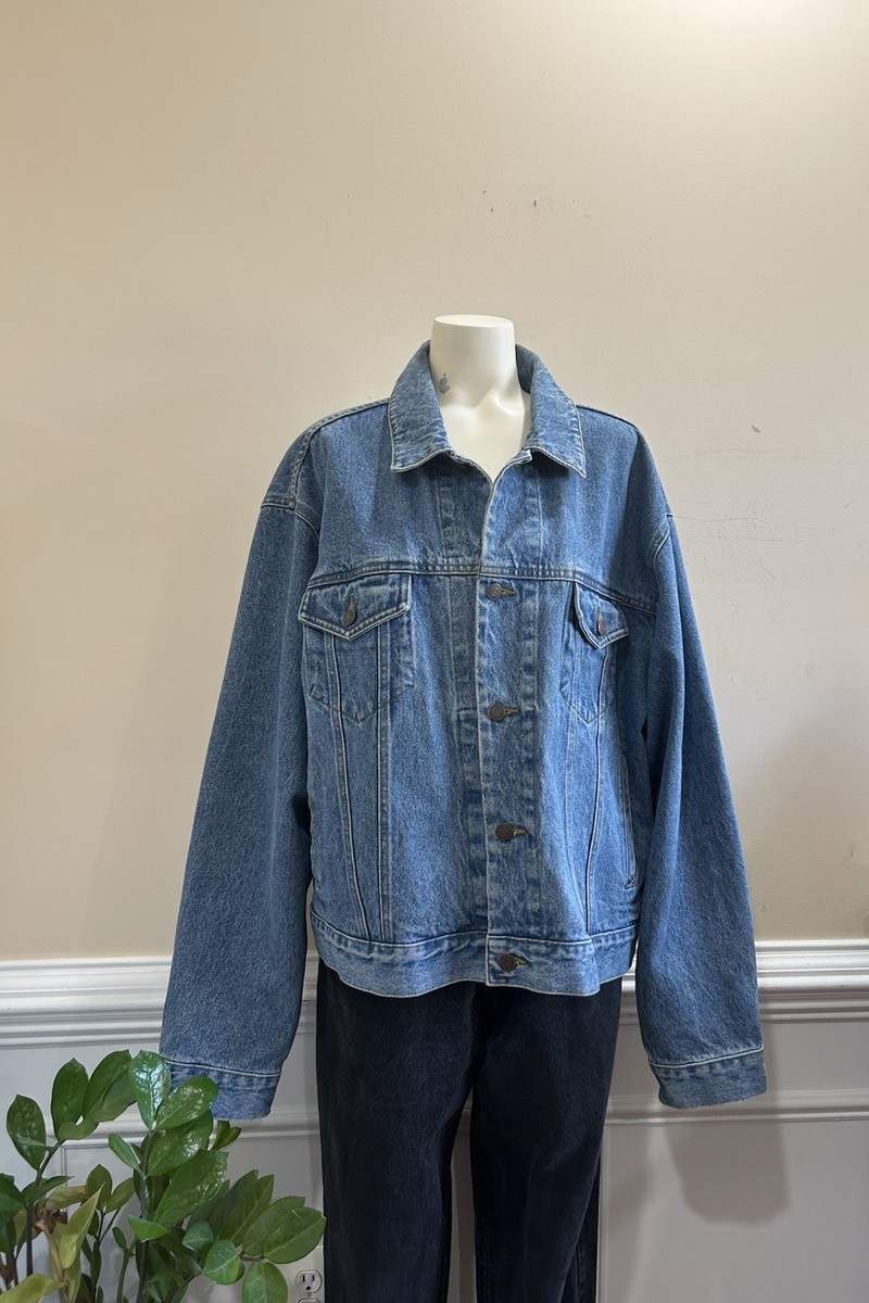 90s OLD GAP leather zip up jacket 中綿 XL 90's 