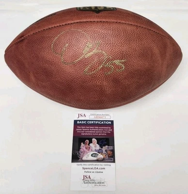 Derrick Brooks Signed Autographed Official Wilson Duke Football BUCS JSA COA - Image 1 of 4