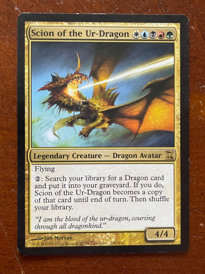MTG Magic the Gathering Time Spiral Scion of the Ur-Dragon L/MP - Image 1 of 1