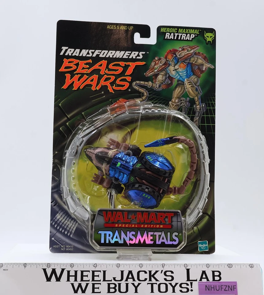 Figura Hasbro Rattrap Transformers Beast Wars Walmart 1999 exclusiva NUEVA SELLADA Foto 1 de 4