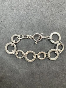 20,1 g Vintage Sterlingsilber 925 Knebelkette Armband 7 Zoll Schmuck Konvolut W - Bild 1 von 8