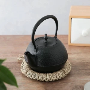 SALE Tetsubin Eisen Wasserkocher Nambu Tekki ”Hada” 1,2L mit quadratischem Flaschenuntersetzer NEU - Bild 1 von 15