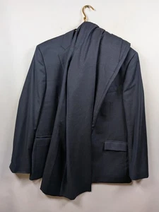 Brooks Brothers Blue 1818 REGENT Vitale Barberis Italy Wool 3 Pc Suit 44R/38W - Picture 1 of 19