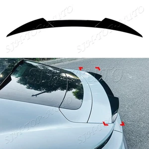 For Porsche Taycan 2020-2026 Gloss Black Rear Spoiler Tail Trunk Lip Wing Bar - Picture 1 of 8