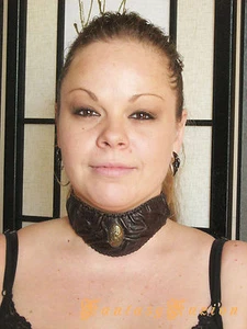 Victorian Lady Steampunk Vampire Fashion Leather Collar Choker Necklace - Picture 1 of 2