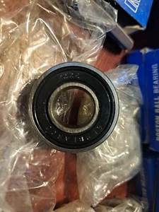 GENBEARCO BALL BEARING W/ SEAL NUMBER 222 SIZE 35MM OD X 12.84MM ID, 11 MM THICK - Picture 1 of 3