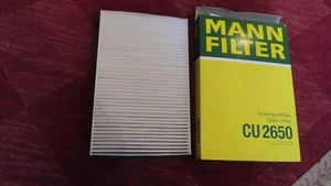 1993-00 VOLVO C70 V70 S70 S90 V90 850 OEM MANN-FILTER CU 2650 Cabin Air Filter - Bild 1 von 10