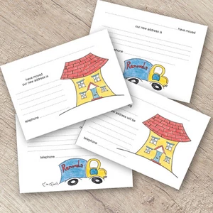 Change of Address Cards With Envelopes House Moving New Address Pack of 8 - Picture 1 of 5