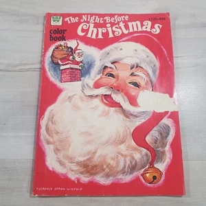 Libro da colorare Whitman La notte prima di Natale 1977 vintage Winship Firenze - Foto 1 di 17