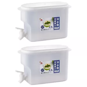 2 Pack Cold Water Bottle Travel Kettle Dispenser Beverage for Refrigerator - Picture 1 of 12