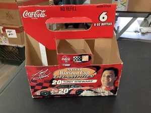 Tony Stewart #20 Empty 2002 Championship Coca Cola Glass 8oz. Bottle Carton - Picture 1 of 4