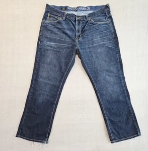 Nautica Jeans Straight Men's 38x30 Blue Denim Cotton High Rise Zip Fly Workwear - Picture 1 of 16
