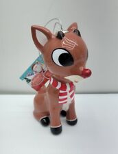 Rudolph The Red Nosed Reindeer Christmas Ornament 4" Decoupage Ruz