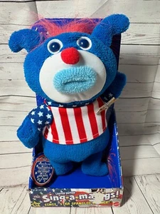 NEW - MATTEL Sing-A-Ma-Jigs Blue Plush Star Spangled Banner NIB 2010 - Picture 1 of 5