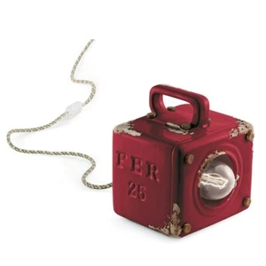 Lampada da tavolo in ceramica vintage retrò rosso 1 luce FLR-12 - Imagen 1 de 5