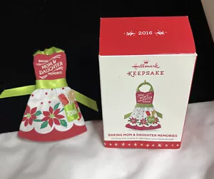 Delantal HALLMARK 2016 HORNEAR RECUERDOS MAMÁ E HIJA ADORNO DE NAVIDAD - Imagen 1 de 5
