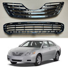 For 2007 2008 2009 Toyota Camry Front Bumper Upper Lower Grille Assembly 2PC Set