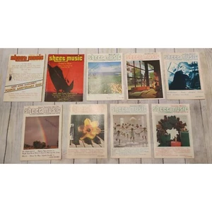 1981 año completo, lote de revista de partituras, edición estándar de piano/guitarra - Imagen 1 de 4
